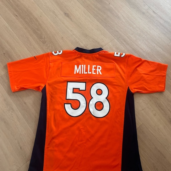 NFL Miller Broncos Bright Orange and Navy Jersey - Picture 5 of 5